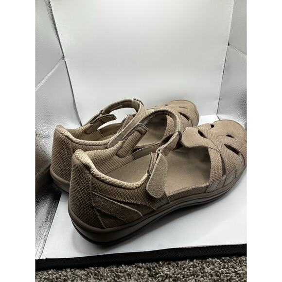 Orthofeet Women Orthopedic Leather Juno Closed-Toe Sandals Beige Sz 10.5 X-WIDE - Picture 6 of 9